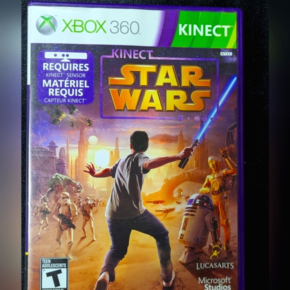 STAR WARS KINECT | Microsoft Xbox 360 Game In Box | GC